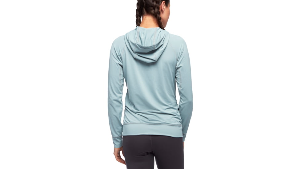 Black Diamond LS Alpenglohoody - Womens, Blue Ash, Extra Large, AP7520804006XLG1