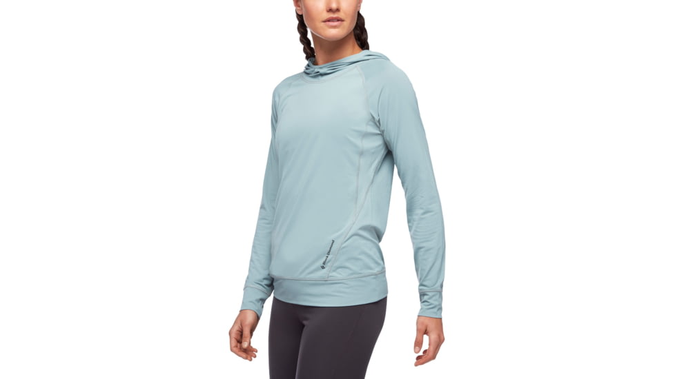 Black Diamond LS Alpenglohoody - Womens, Blue Ash, Extra Large, AP7520804006XLG1