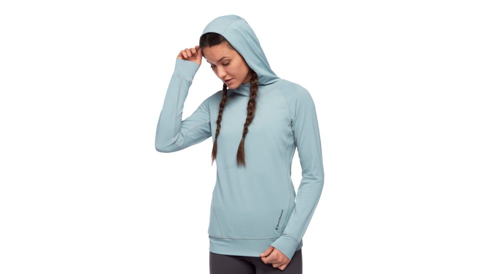 Black Diamond LS Alpenglohoody - Womens, Blue Ash, Extra Large, AP7520804006XLG1