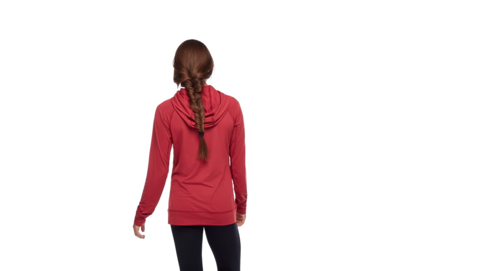 Black Diamond LS Alpenglohoody - Womens, Wild Rose, Extra Large, AP7520806012XLG1