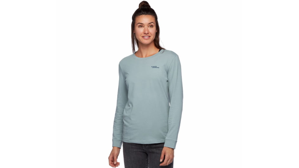 Black Diamond LS Forest Diamond Tee - Womens, Blue Ash, Extra Small, AP7300604006XSM1