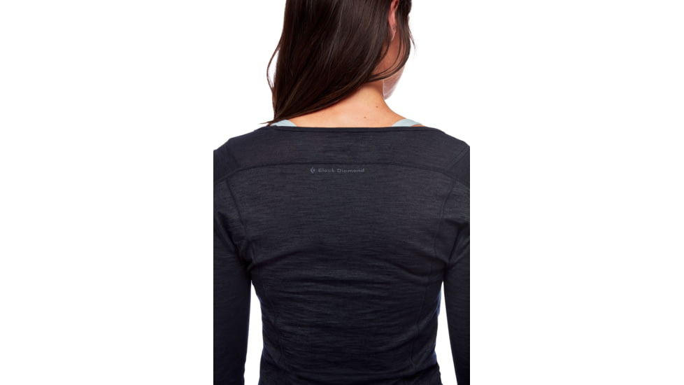 Black Diamond LS Rhythm Tee - Womens, Black, Extra Large, AP7520050002XLG1