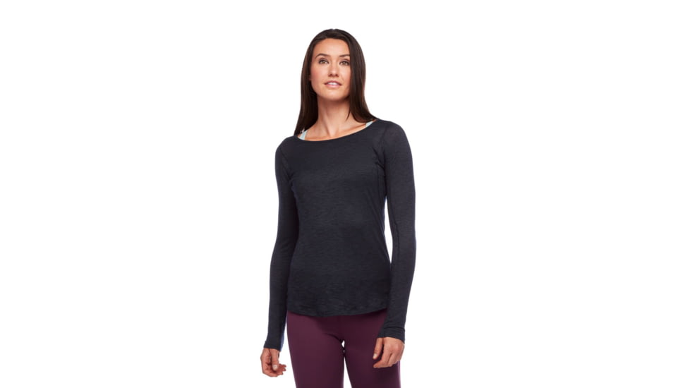 Black Diamond LS Rhythm Tee - Womens, Black, Extra Large, AP7520050002XLG1