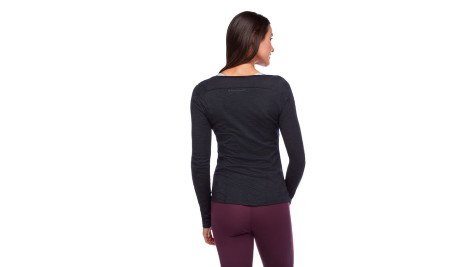 Black Diamond LS Rhythm Tee - Womens, Black, Extra Large, AP7520050002XLG1