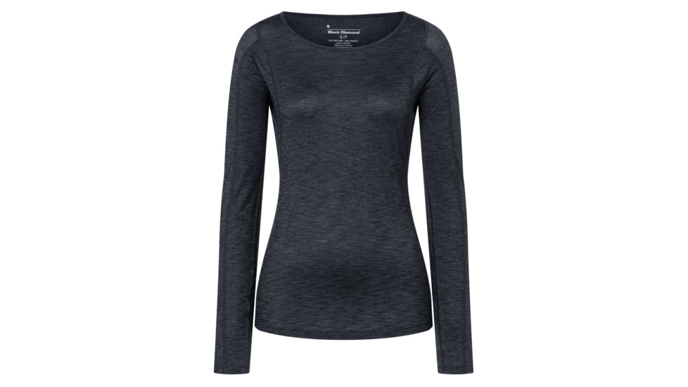 Black Diamond LS Rhythm Tee - Womens, Black, Extra Large, AP7520050002XLG1