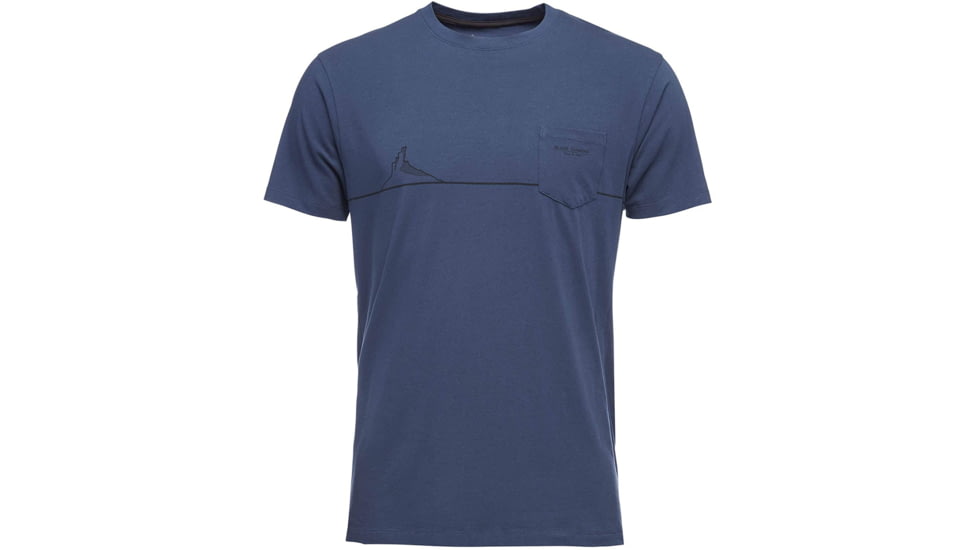 Black Diamond M Ss Tower Tee - Men's, Ink Blue, Extra Small, APS9K64014XSM1