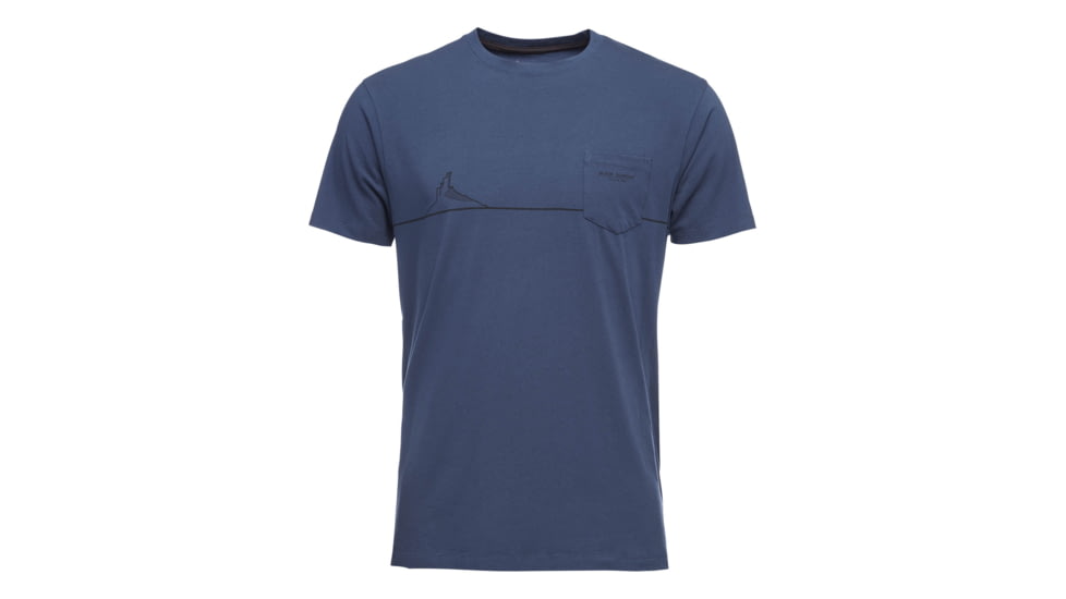 Black Diamond M Ss Tower Tee - Men's, Ink Blue, Small, APS9K64014SML1