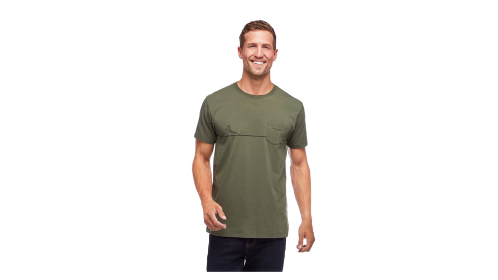 Black Diamond M Ss Tower Tee - Men's, Tundra, Small, APS9K63010SML1