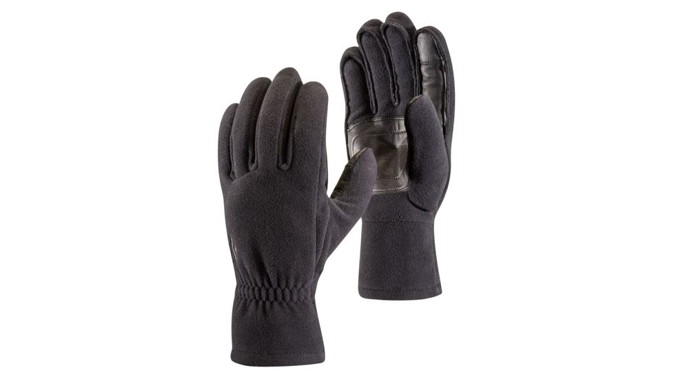 Black Diamond MidWeight Windbloc Fleece Gloves, Black, Large, BD801039BLAKLG-1