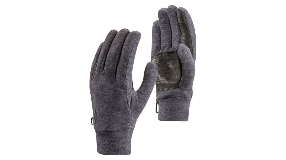 Black Diamond MidWeight WoolTech Gloves, Slate, Large, BD801043SLATLG-1