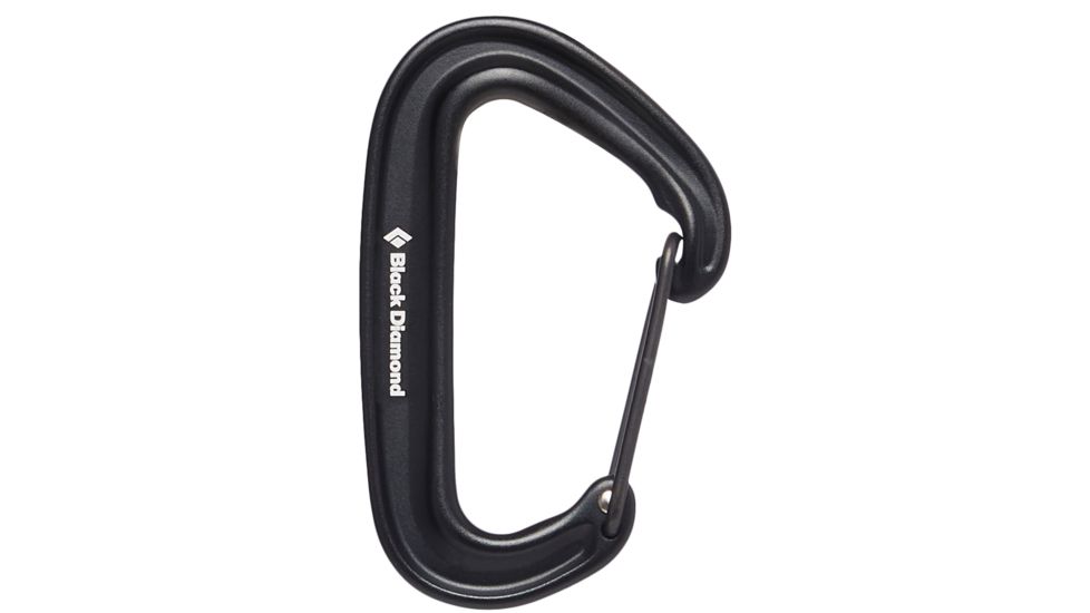 Black Diamond Miniwire Carabiner, Black, BD2102350002ALL1