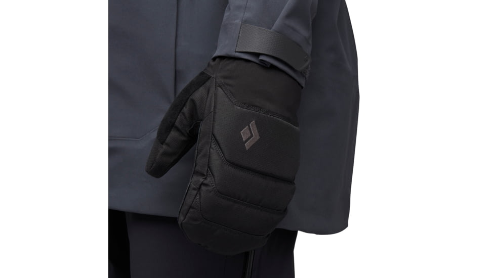 Black Diamond Mission MX Mitts, Black, Large, BD8010830002LRG1