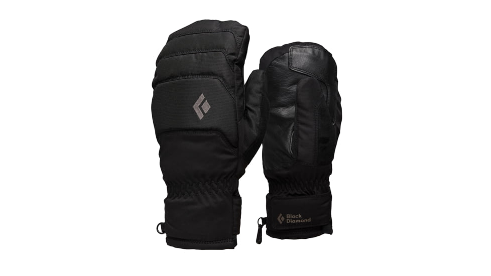 Black Diamond Mission MX Mitts, Black, Small, BD8010830002SML1