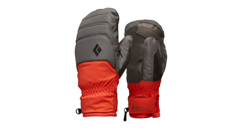 Black Diamond Mission MX Mitts, Walnut/Octane, Medium, BD8010839373MED1