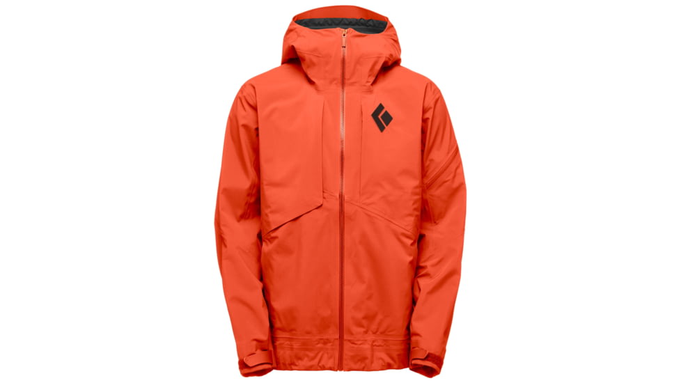 Black Diamond Mission Shell Mens Ski Jackets, Rust, Extra Large, APXC84608XLG1