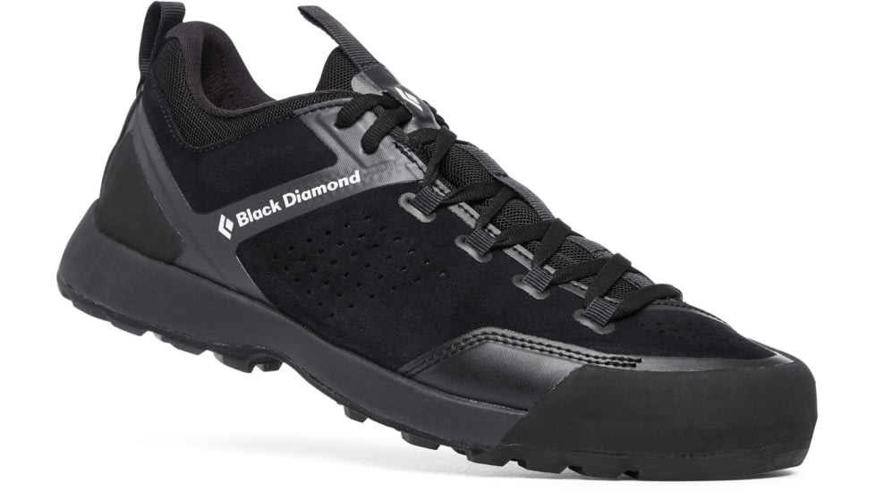 Black Diamond Mission XP Leather Approach Shoes - Mens, Black/Granite, 11, BD58002493261101
