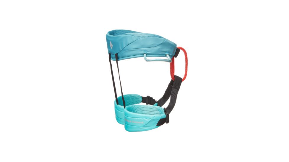 Black Diamond Momentum Kid's Harness, Salt Water BD651077SLWTALL1