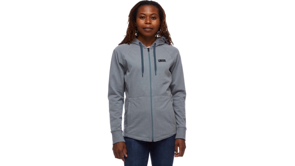 Black Diamond Mountain Transparency FZ Hoody - Womens, Storm Blue Heather, Medium, AP7300954037MED1