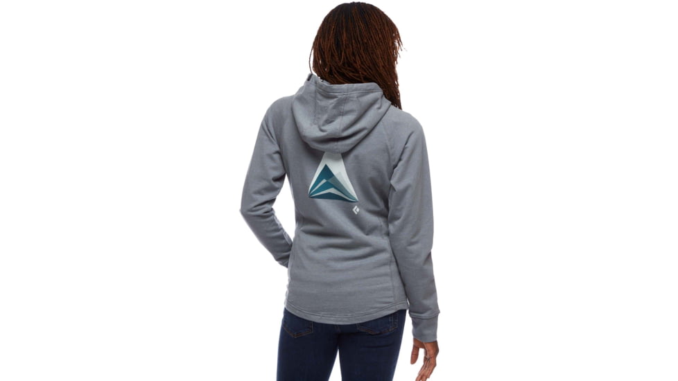 Black Diamond Mountain Transparency FZ Hoody - Womens, Storm Blue Heather, Medium, AP7300954037MED1