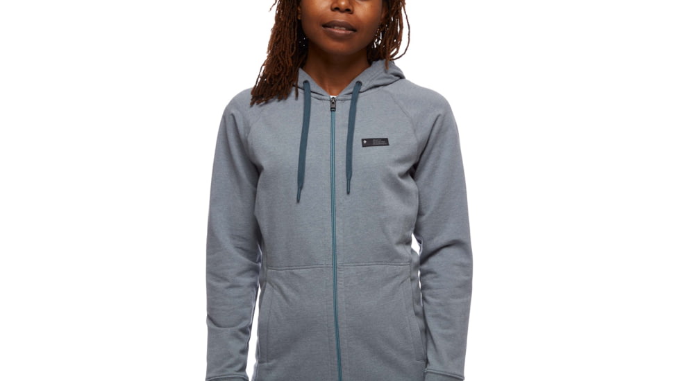 Black Diamond Mountain Transparency FZ Hoody - Womens, Storm Blue Heather, Medium, AP7300954037MED1
