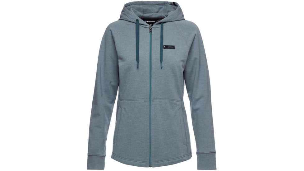 Black Diamond Mountain Transparency FZ Hoody - Womens, Storm Blue Heather, Medium, AP7300954037MED1