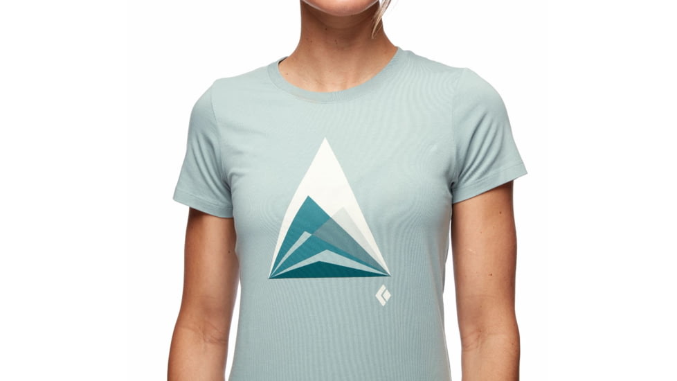 Black Diamond Mountain Transparency Tee - Womens, Blue Ash, Large, AP7300614006LRG1
