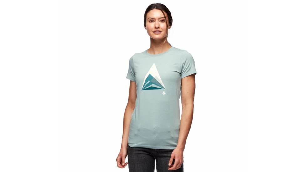 Black Diamond Mountain Transparency Tee - Womens, Blue Ash, Large, AP7300614006LRG1
