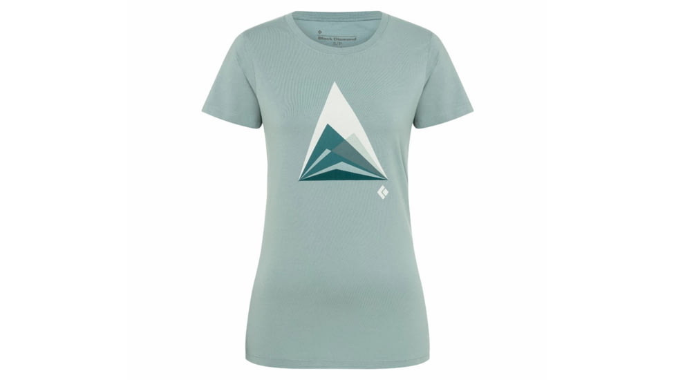 Black Diamond Mountain Transparency Tee - Womens, Blue Ash, Large, AP7300614006LRG1