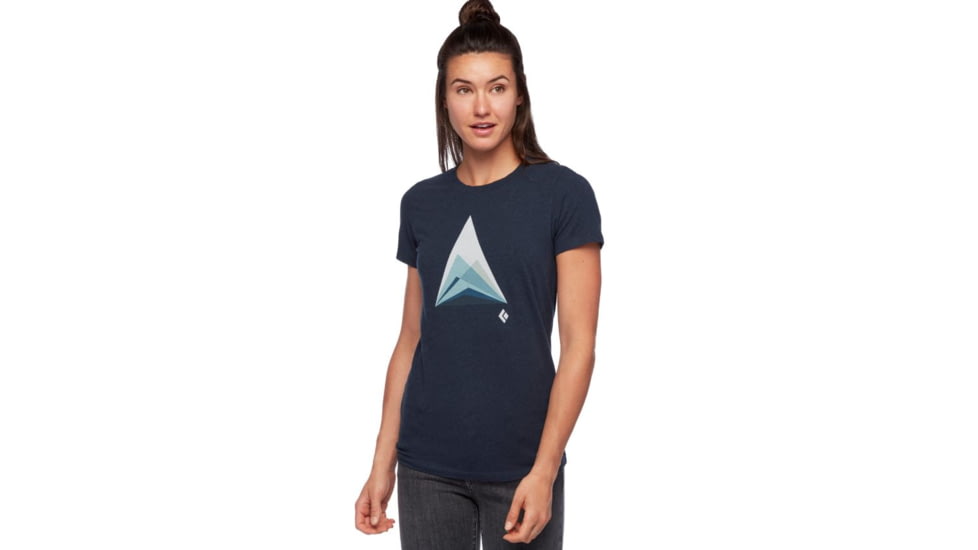 Black Diamond Mountain Transparency Tee - Womens, Eclipse Heather, Extra Large, AP7300615009XLG1