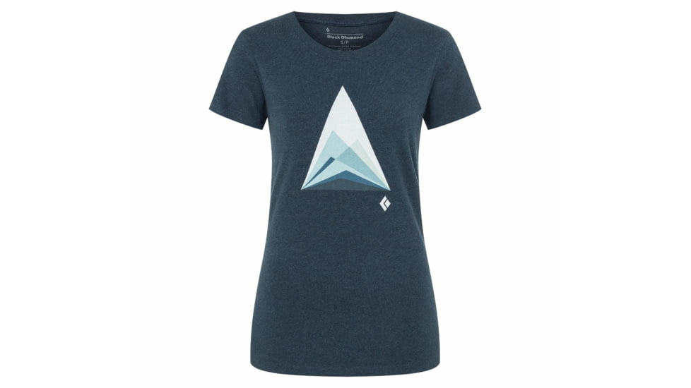 Black Diamond Mountain Transparency Tee - Womens, Eclipse Heather, Extra Large, AP7300615009XLG1
