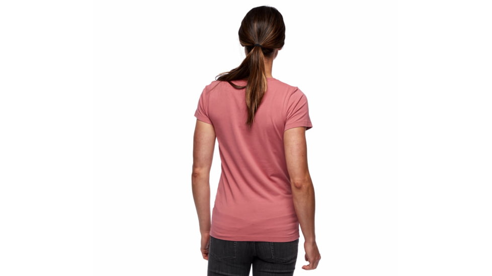 Black Diamond Mountain Transparency Tee - Womens, Rosewood, Large, AP7300616027LRG1