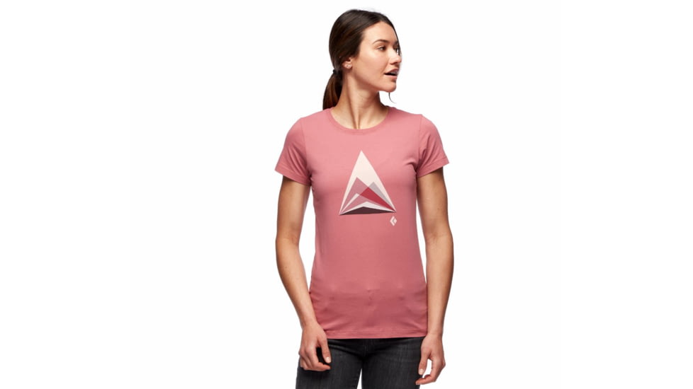 Black Diamond Mountain Transparency Tee - Womens, Rosewood, Large, AP7300616027LRG1