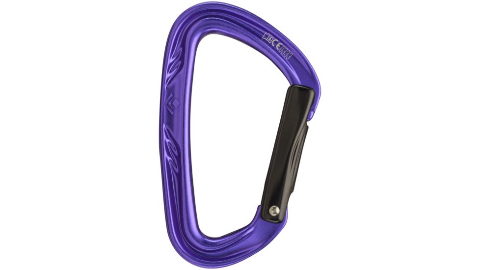 Nitron Carabiner-Purple/Black-Bent Gate