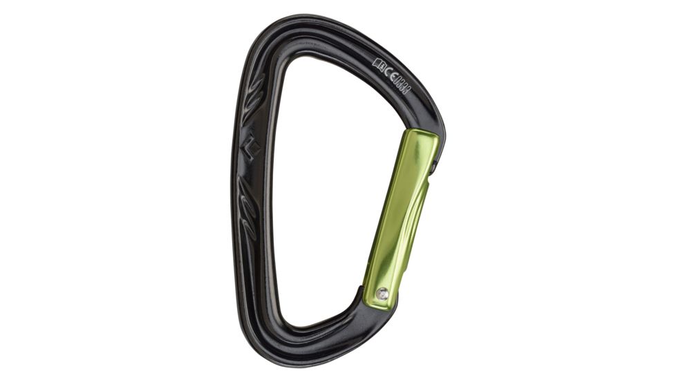 DEMO, Black Diamond Nitron Carabiner, Straight Gate, Black BD2101550000ALL2-DEMO