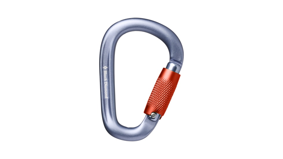 Black Diamond Pearlock Twistlock Carabiner, Gray, One Size, BD2102041003ALL1