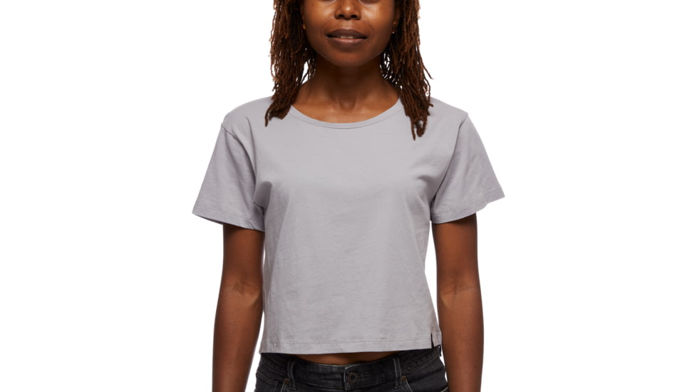 Black Diamond Pivot Short Sleeve Tee - Womens, Pewter, Large, AP7301191016LRG1