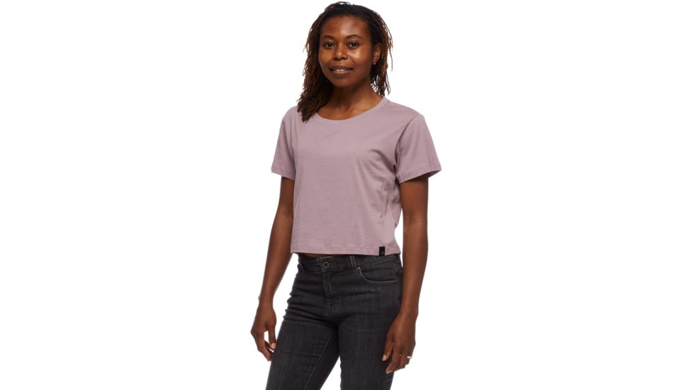 Black Diamond Pivot Short Sleeve Tee - Womens, Wood Violet, Large, AP7301195010LRG1
