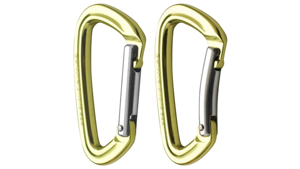 Black Diamond Positron Carabiner -Gold-Bent Gate (2015)