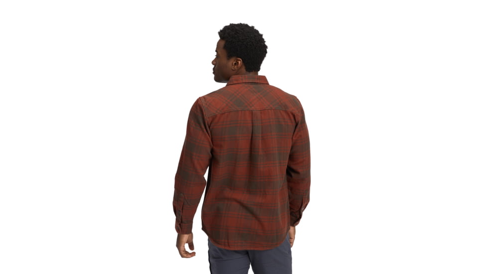 Black Diamond Project Flannel - Mens, Basalt/Iron Red Plaid, Medium, AP7440639719MED1