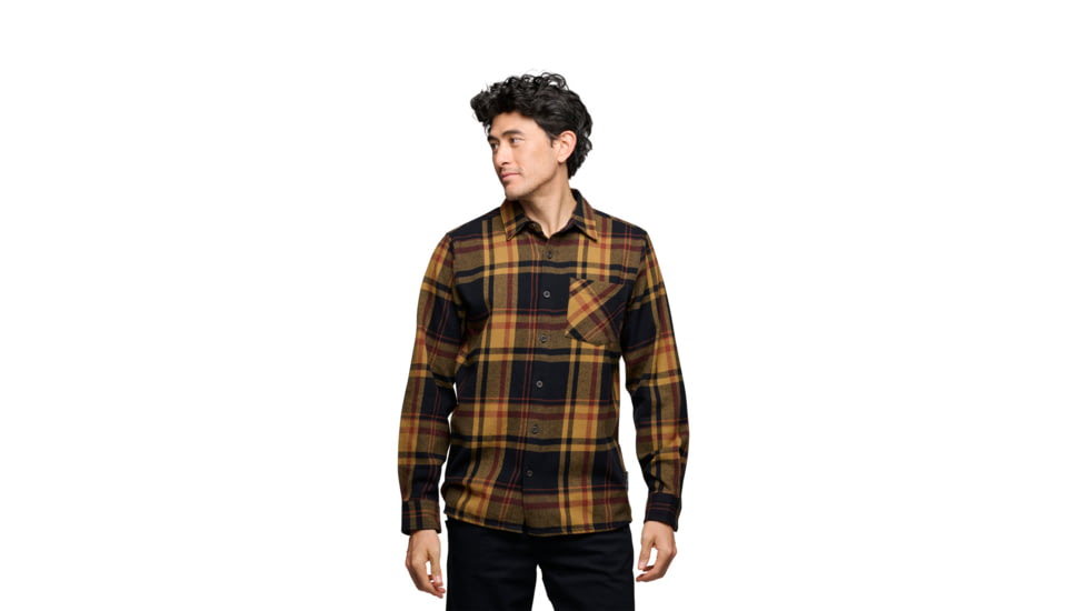 Black Diamond Project Flannel - Men's, Black/Flax Plaid, Extra Large, AP7440639623XLG1