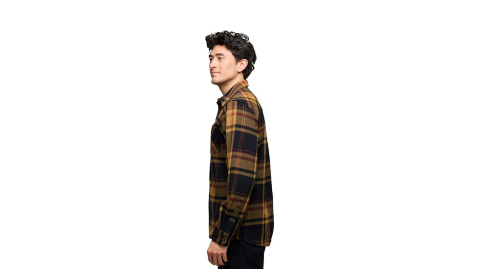 Black Diamond Project Flannel - Mens, Black/Flax Plaid, Extra Large, AP7440639623XLG1