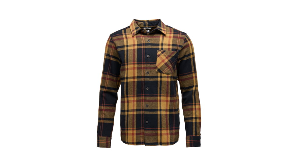 Black Diamond Project Flannel - Mens, Black/Flax Plaid, Extra Large, AP7440639623XLG1