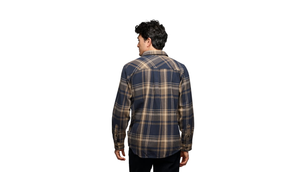 Black Diamond Project Flannel - Mens, Charcoal/Walnut Plaid, Medium, AP7440639627MED1
