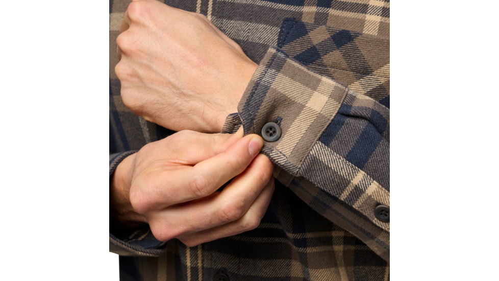 Black Diamond Project Flannel - Mens, Charcoal/Walnut Plaid, Medium, AP7440639627MED1