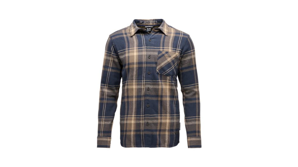 Black Diamond Project Flannel - Mens, Charcoal/Walnut Plaid, Medium, AP7440639627MED1
