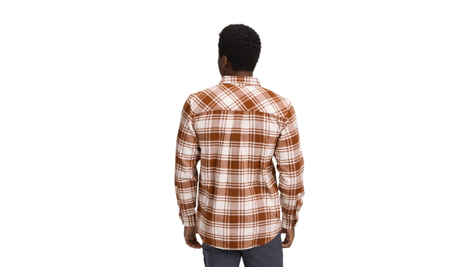 Black Diamond Project Flannel - Mens, Clay/Off White Plaid, Small, AP7440639718SML1