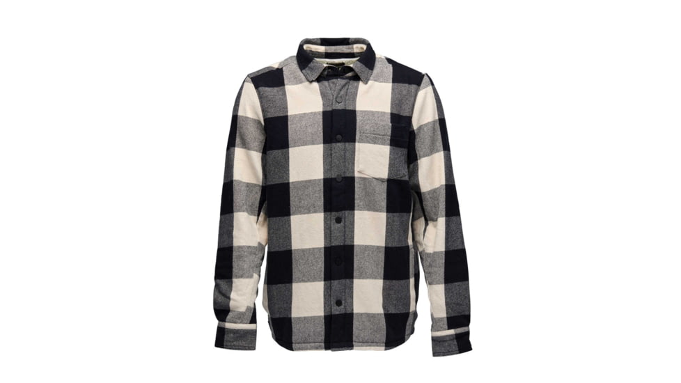 Black Diamond Project Lined Flannel - Mens, Black/Off White Plaid, Medium, AP7440659511MED1