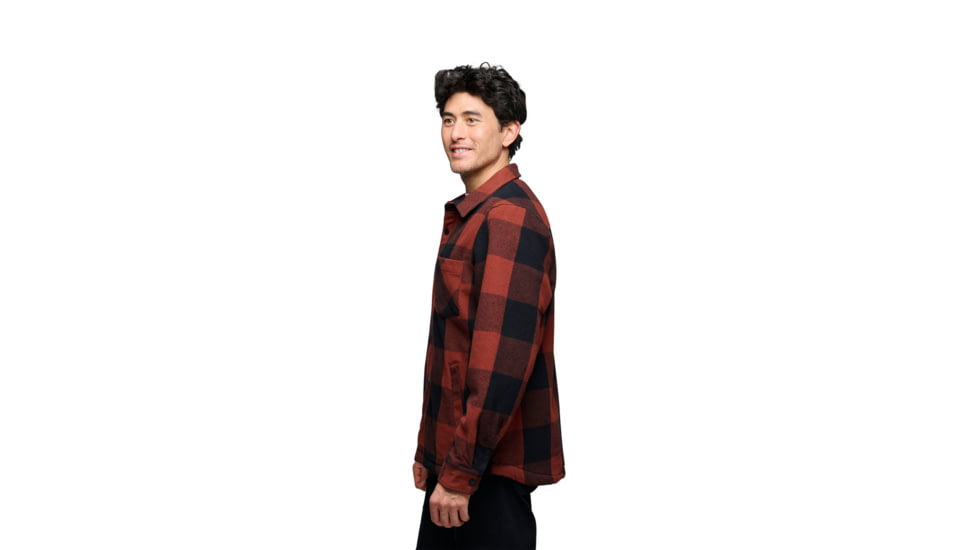 Black Diamond Project Lined Flannel - Mens, Iron Red/Black, Large, AP7440659633LRG1