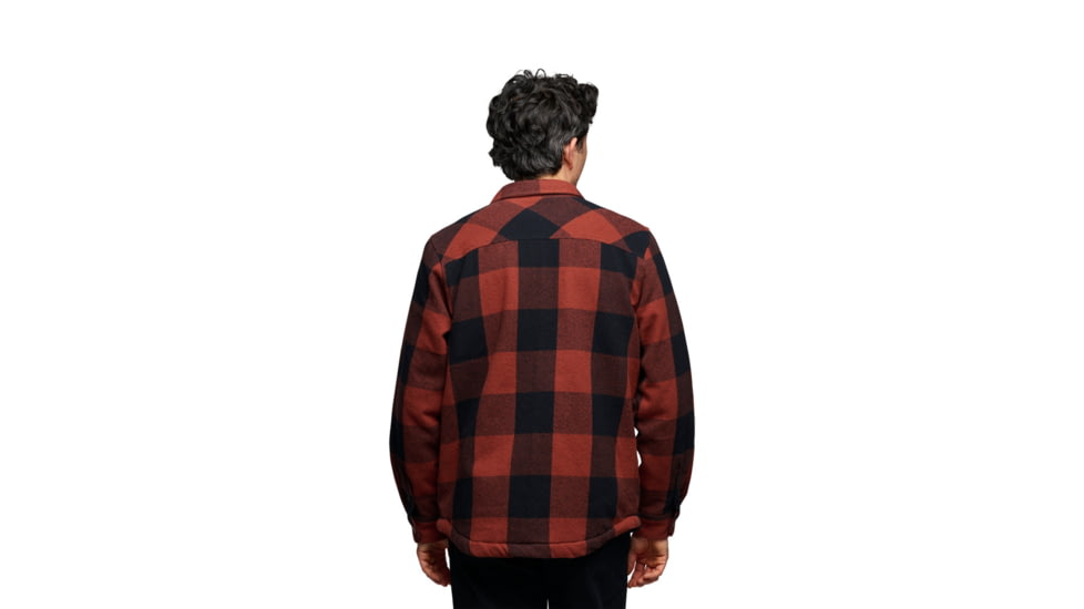 Black Diamond Project Lined Flannel - Mens, Iron Red/Black, Large, AP7440659633LRG1