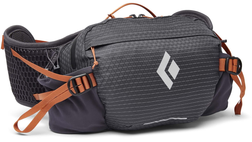 Black Diamond Pursuit 6 Liters Waist Pack, Carbon/Moab Brown, BD6800259491ALL1